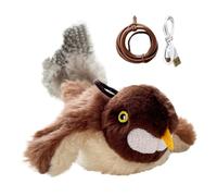 Générique Jouet pour Chat Oiseau Battant Flapping Bird Cat Toy - Cat Toy Bird - Automatic Cats Toys with Touch Activation, Realistic Plush Toys for Kittens, Movement Game, Chasing and Playing
