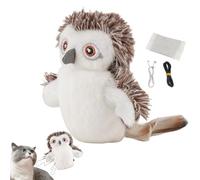 Générique Jouet pour Chat Oiseau Battant | Oiseau Rechargeable avec À Chat Et 3 Modes Battement - Animal en Peluche avec Gazouillis Réaliste,pour Exercice Jeu Dressage Chasse pour Animaux