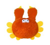 Générique Jouet pour Chat Oiseau Volant USB Rechargeable, Oiseaux Interactif Battant avec Télécommande et Cris Réalistes, Jouet Durable en Peluche pour Chats d'Intérieur (Crabe Orange)