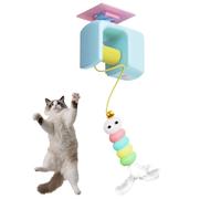Générique Jouet pour Chats automatiques - Simulation de Mouvement de Type Proie, Jouet de Chasse rétractable - Cadre de Porte gise de Chaton pour Exercice de Jeu au Sol pour l'appartement intérieur