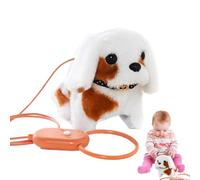 Générique Jouet pour Chien de Marche - Chien de Marche électrique réaliste en Fourrure, Animal en Peluche interactif Qui ronronne | Jouet de Jeu Amusant pour, Adolescents, Famille, Amis, Maison