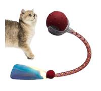 Générique Jouet pour Chien Mobile, Jouet Évolué pour Chaton avec Queue en Filet Élastique, Accessoires pour Animaux Exercice et Dressage Griffoir Sol