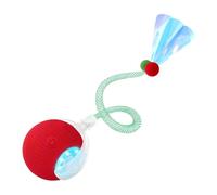 Générique Jouet pour Chien Mobile,Jouet Évolué pour Chaton avec Queue en Filet Élastique | Stimulation Mentale Exercice Divertissement Jeu Au Sol Intérieur