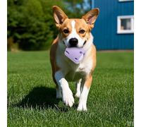 Générique Jouet Puzzle en Caoutchouc Durable pour Chien avec Distributeur de Tennis, Jeu interactif à mâcher pour Chiens de Taille Moyenne et Grande (B, 9. 7cm)