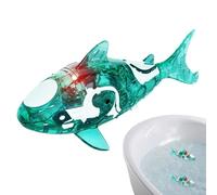 Générique Jouet Robot pour Le Bain - Robotique Interactif Lumineux À Activation par l'eau | Poisson Nageant Activités Bain Enfant | pour Filles Amis Fille Fils