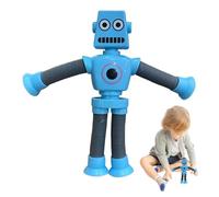 Générique Jouet Robots à Ventouse Télescopique | Jouets à Ventouse télescopiques en constante évolution,Jouet sensoriel éducatif avec lumière LED pour