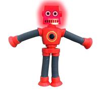Générique Jouet Robots à Ventouse Télescopique,Jouets à Ventouse télescopiques en constante évolution - Jouet sensoriel éducatif avec lumière LED pour