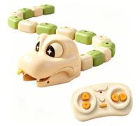 Générique Jouet Serpent TéLéCommandé MagnéTique pour Enfants, Assemblage Modulaire MagnéTique, TéLéCommande RéActive Profitez Pleinement Plaisir L'Interaction Entre Parents Enfants (Beige)