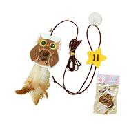 Générique Jouet Teaser interactif pour Chats, Fil élastique de 6, 6 Pieds, Pendentif en Peluche, Boules d ' à Chat, Jouets de Fruits de Vigne argentée, pour Kitt