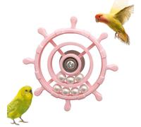Générique Jouet Tourniquet pour Oiseaux Exercice de et interactif | Roue Rotative 360 Degrés Pour Petits Perroquets pour Perchoir Divertissement Anti-Ennui Cage