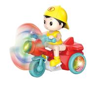 Générique Jouet Tricycle Cascadeur - 360 - Électrique | Vélo de Cascade à Rotation de degrés avec lumière et Musique, Jouet de Moto interactif pour à partir de 3 Ans, ABS, Rouge/Vert, 1 pièce