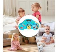 Générique Jouet Volant Musical - Jeu Éducatif Multifonction Cartoon avec Lumière Et Son | Volant De Voiture Jouet - pour Jeu Courses Promenade Fête Maternelle Maison Parc Moments en Famille