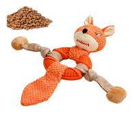 Générique Jouets à couinement pour Chiens | Corde à rapporter en Peluche avec Motif Animal,Jouet canin en Peluche à Forme Animale - pour Jardin pelouse Parc Camping extérieur intérieur