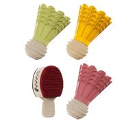 Générique Jouets à Friandises pour Chiens - Forme de Badminton avec Clochette - Distributeur Puzzle pour Chien - pour Entraînement Cubes Fromage Bâtonnets Viande