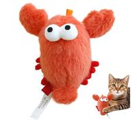 Générique Jouets À La Cataire | Doux Mignon Stimulant | Jouets De Dentition en Peluche Homard Et Crabe pour Chaton | pour Soulagement De L'Ennui Dressage Petit Moyen