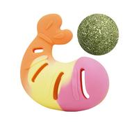 Générique Jouets À Mâcher pour Chats - Soulagement du Stress en Forme De Crevette, Jeu D' À Chat, Nettoyage des Dents De, Exercice De Jeu, Accessoire Intérieur Et Extérieur | Jouet À Mâcher pour Cha