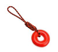 Générique Jouets à Sifflet pour Chien - Anneau De Dentition Épineux pour Chiot - pour Chien Actif avec Corde Antistress Dentition et Ennui Extérieur