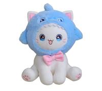 Générique Jouets Animaux Doux - Chat Assis de Dessin animé, Jouet en avec câlins Doux, de Chat avec décoration Mignonne, Cadeau pour, Aide au Jeu pour accompagner, Jouer et Afficher sur