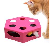 Générique Jouets Chat Interactifs - Teaser Automatique, 22.5cm Toupie Mouvement Imprévisible, Plume Rotative, Boîtier ABS Batterie | pour Exercice Intérieur & Chasse Ennui Jeu