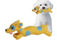 Générique Jouets Chiens en Latex - Forme De Chiot Douce Drôle Mignonne - Jouet Latex Couineur pour Chien | Anti-Ennui Mâchouiller Lancer-Rapporter Divertir Éduquer Maison Et Extérieur