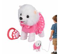 Générique Jouets Chiens Qui Marchent Et Aboient - Peluche Électrique Interactive | Animal en Peluche Musicien,pour Garçons Filles Anniversaire Noël Chambre Salon Salle de Jeux