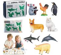 Générique Jouets d'assemblage d'insectes et d'animaux pour Enfants, modèles réalistes, Coffret éducatif, 3 Niveaux progressifs pour Un Assemblage Pratique, la créativité et la découverte (Beginner)