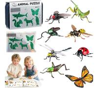 Générique Jouets d'assemblage d'insectes et d'animaux pour Enfants, modèles réalistes, Coffret éducatif, 3 Niveaux progressifs pour Un Assemblage Pratique, la créativité et la découverte (Advanced)