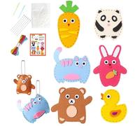 Générique Jouets de couture de, kit de couture pour - Kit de couture amusant Fournitures de fabrication de poupées - Kit de couture pour débutants, filles et garçons, arts artisanaux