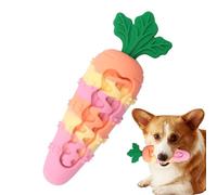 Générique Jouets De Dentition pour Chiots,Jouet en Forme de Carotte Qui Couine pour Mâcheurs Énergiques - Produit Solide d'Éducation et pour Occasions comme Pâques Anniversaire Halloween Voyage Noël