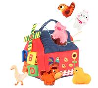 Générique Jouets De Ferme en Peluche - 22 X 16 X 18 Cm, Ensemble Interactif Doux, Développement Éducatif | Garçons Filles Famille Enfant D'âge Préscolaire Tout-Petits Bébé Apprentissage Sensori