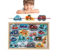 Générique Jouets de Jeu de pêche en Bois - Jeu de pêche 2 en 1 adapté aux | Jeu de sans Bords tranchants, Cadeau d'anniversaire, de noël, garçons et Filles