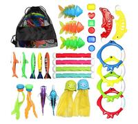 Générique Jouets De Piscine,Accessoires De Bain Ludiques - Trésor de Pierres Précieuses pour Piscine,pour Fêtes de Camp d'Été Événements à Thème Rassemblements Familiaux Plage