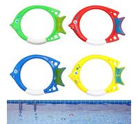 Générique Jouets de Piscine de plongée,Anneaux de plongée en Forme de Poisson | Jouets de Piscine Multicolores pour faciles à trouver et à saisir, indispensables pour la fête de la Natation