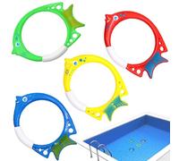 Générique Jouets de Piscine de plongée | Anneaux de Poisson pour la plongée | Jouets de Piscine Multicolores pour faciles à trouver et à saisir, indispensables pour la fête de la Natation