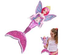 Générique Jouets de Piscine sirène pour Filles,Jouet de Princesse sirène | Princesse Fille avec Ailes Amovibles et Queue de Poisson à Paillettes, Jouets pour à Habiller pour Filles de 3 Ans et plu