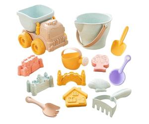 Générique Jouets De Plage | Coffret Amusant avec pelles et véhicule Transport | Jouets De Sable De Plage pour - pour Jardin Aire De Jeux Rivière Et Lac Parc Garderie