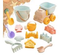 Générique Jouets De Plage - Coffret Amusant avec pelles et véhicule Transport | Kit Construction Château Plage pour,pour garçons Filles Aire de Jeux Bord du lac Parc crèche Voyage