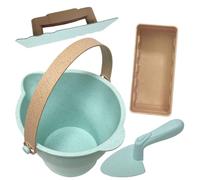 Générique Jouets de Plage de Voyage, Jouets de Sable de Plage | Sandbox Beach Toys | Castle Sandbox Kit à Outils avec seaux en Maille pellets