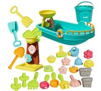 Générique Jouets de Plage pour Les - Vingt-Cinq pièces - Exploration Amusante - Creusage | Jouets de Sable | pour Piscine extérieure, Eau, Natation, plongée, Vacances Estivales, Famille, Plein air