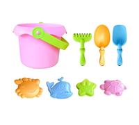 Générique Jouets de Plage pour - Set De Plage pour Jeux De Sable | Château à Construire Coloré avec Moules, Seau et Pelles pour , Ados, Filles et Garçons