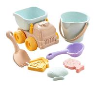 Générique Jouets De Sable, Coffret Amusant avec pelles et véhicule Transport, Jeux de Plage Bac à Sable Construction Château Enfant, pour Jardin Aire De Jeux Rivière Et Lac Parc Garderie
