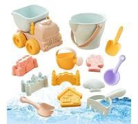 Générique Jouets De Sable | Coffret Amusant avec pelles et véhicule Transport,Jeux de Plage Bac à Sable Construction Château Enfant | pour garçons Filles Aire de Jeux Bord du lac Parc crèche Voyage