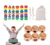 Générique Jouets de Tri de Couleurs - Forme en Bois Magnétique - Jeu De Pêche | pour 3 Ans Et Plus Développe La Motricité Fine Idée Cadeau Anniversaire Et