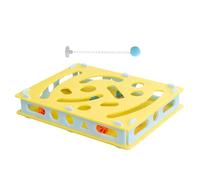 Générique Jouets d'Enrichissement pour Chat, Puzzle Stimulant pour Chaton, Jeux de Labyrinthe avec Boîte à Fouiller et Billards Sonores Accessoires pour Exercice Mental et Anti-Ennui