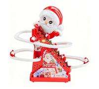 Générique Jouets du Père Noël,Décorations Électriques du Père Noël pour La Maison,Jeu De Course Ludique Alimenté par Piles - pour Bébé Crèche Garderie Salon Chambre Salle de