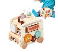 Générique Jouets Éducatifs pour Tout-Petits - Jouets d'apprentissage 5-en-1 Forme de Bus,Jeux de Puzzle pour Jeu Sensoriel, en Classe, Noël, Anniversaire Garçons et Filles, Développement Cognitif