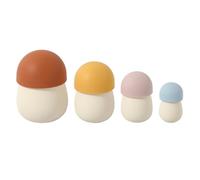 Générique Jouets Empilables, Ensemble Éducatif en Silicone Champignon, 265 G, Empileur De Reconnaissance De Forme, d'apprentissage pour, Conception Douce Et Sûre, pour La Maison, Les Voyages, L'é