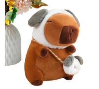 Générique Jouets en Peluche d'animaux,avec Un Sac à Bandoulière Mini Détachable,Peluche Capybara - pour Camarades Amis Adolescents Canapé Lit Divan Bureau Siège de Voiture Maison Dortoir et Voyage
