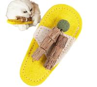 Générique Jouets félins à l'à Chat | Loofah à l'à Chat Nettoyage Dentaire | Jouet nettoyant Dents en Forme de Pantoufle,Jeu Interactif pour Chiens Petits Moyens Grands Animaux Maison Et Voyage