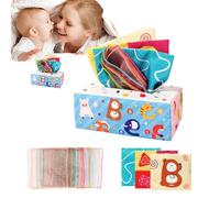 Générique Jouets froissés pour bébés, boîte à mouchoirs - Jouets de boîte à mouchoirs en Papier froissé | d'activité de développement d'apprentissage éducatif, Jouets pour bébés garçons et Filles